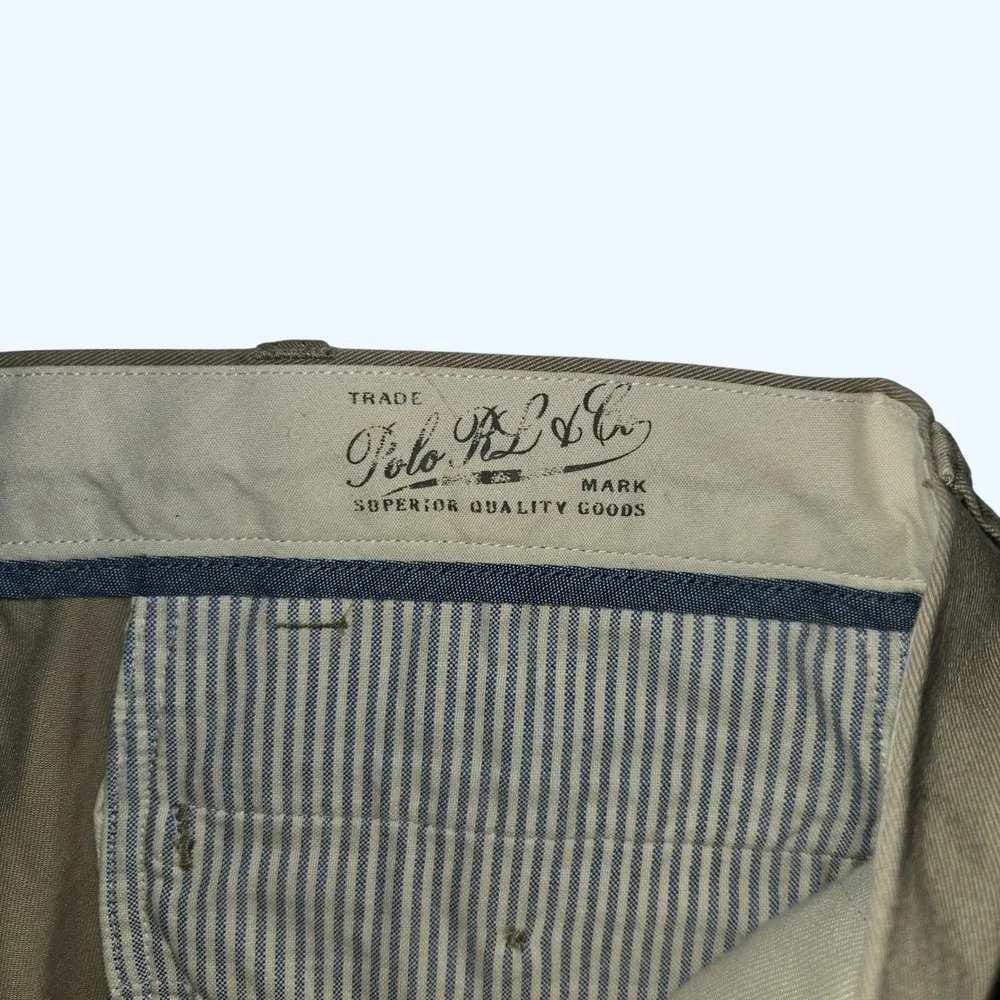 NEW Polo Ralph Lauren Mens Classic Pleated Fit Chino Pants Hudson Tan 40x30